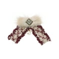 thumbnail image 1 of INSPIRE CHIC Women's Ribbon Brooch Braided Tweed Bow Tie with Bead, 1 of 5