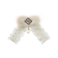 thumbnail image 1 of INSPIRE CHIC Women's Ribbon Brooch Braided Tweed Bow Tie with Bead, 1 of 5