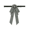 thumbnail image 1 of INSPIRE CHIC Women's Ribbon Brooch Necktie Rhinestone Bow Ties for Elegant Chic, 1 of 5