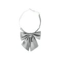 thumbnail image 1 of INSPIRE CHIC Women's Solid Color Bowknot Pre-tied Adjustable Bow Ties for Uniform Light Gray, 1 of 3
