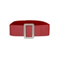 thumbnail image 1 of INSPIRE CHIC Women's Thick Waist Belt Elastic Rhinestone Buckle Wide Belt, 1 of 4