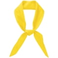 thumbnail image 1 of INSPIRE CHIC Women's Triangle Scarf Handmade Self-fold Sailor Bow Tie for Uniform 1 Pcs Yellow One Size, 1 of 4