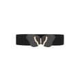 thumbnail image 1 of INSPIRE CHIC Women's Wide Stretch Corset Waistband Vintage Elegant for Pants Skirt 65x6cm/25.6x2.4" Black 2, 1 of 6