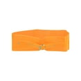 thumbnail image 1 of INSPIRE CHIC Women's Clear Waist Belts for Dresses Wide Transparent belts Round Buckle Orange, 1 of 5