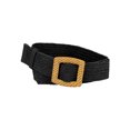 thumbnail image 1 of INSPIRE CHIC Womens Elastic Stretch Woven Belts Retro Waist Belts for Dresses Square Buckle Black, 1 of 4