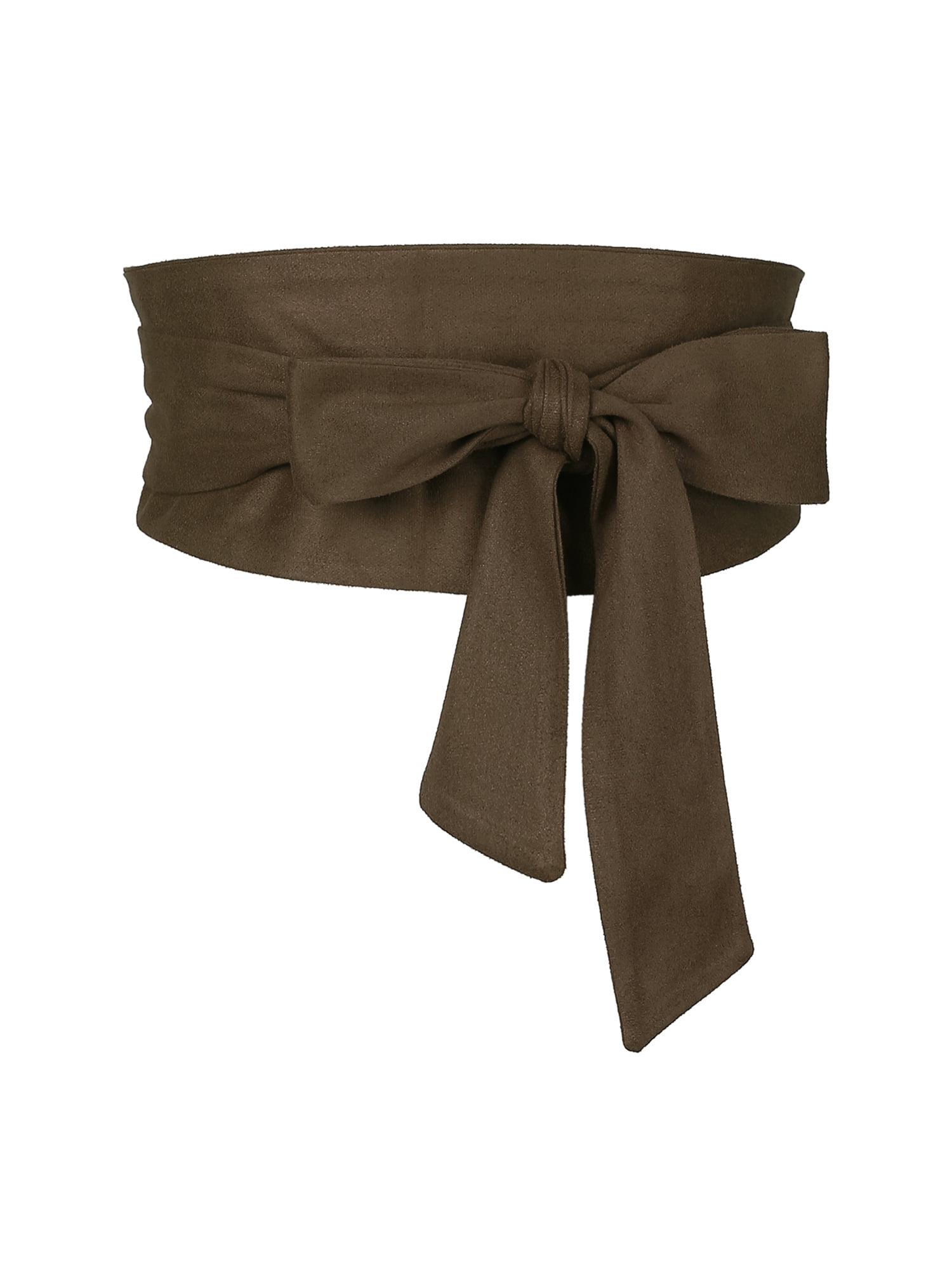 5165 Woman Belt Strap Wide Waist Satin Obi For Dress Bowknot Self Tie Wrap Elerevyo-Womens-Soft-Wide-  main image 2