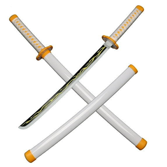 Elervino 23.6 inches Bamboo Wood Sword Agatsuma Zenitsu