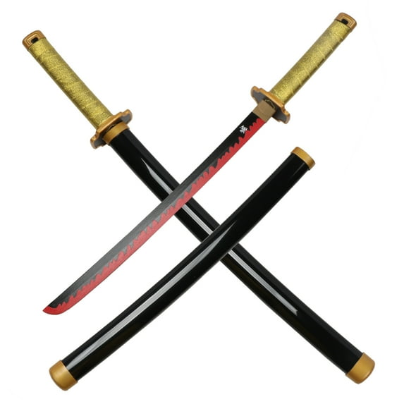 Elervino 23.6 inches Bamboo Wood Sword Tsugikuni Yoriichi