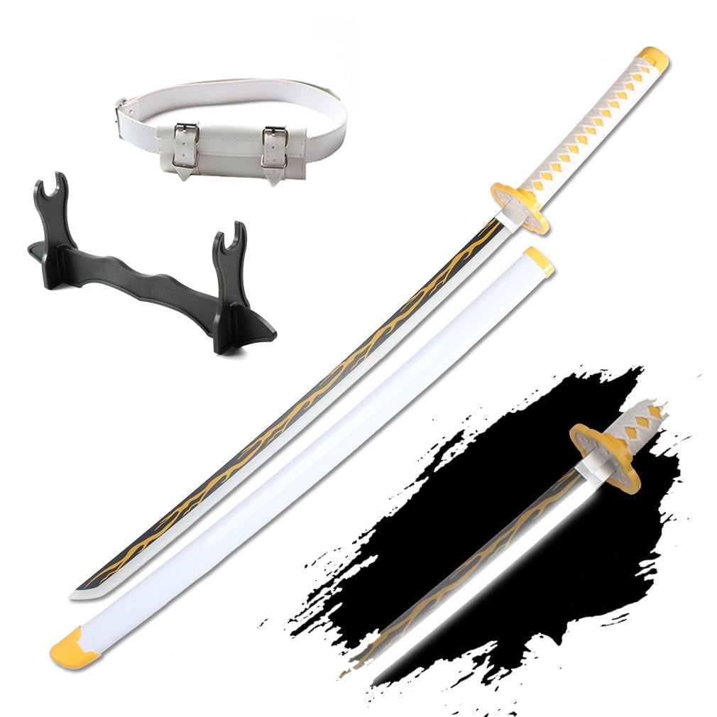 Elervino 41 inches Plastic LED Sword Agatsuma Zenitsu with Belt Holder ...