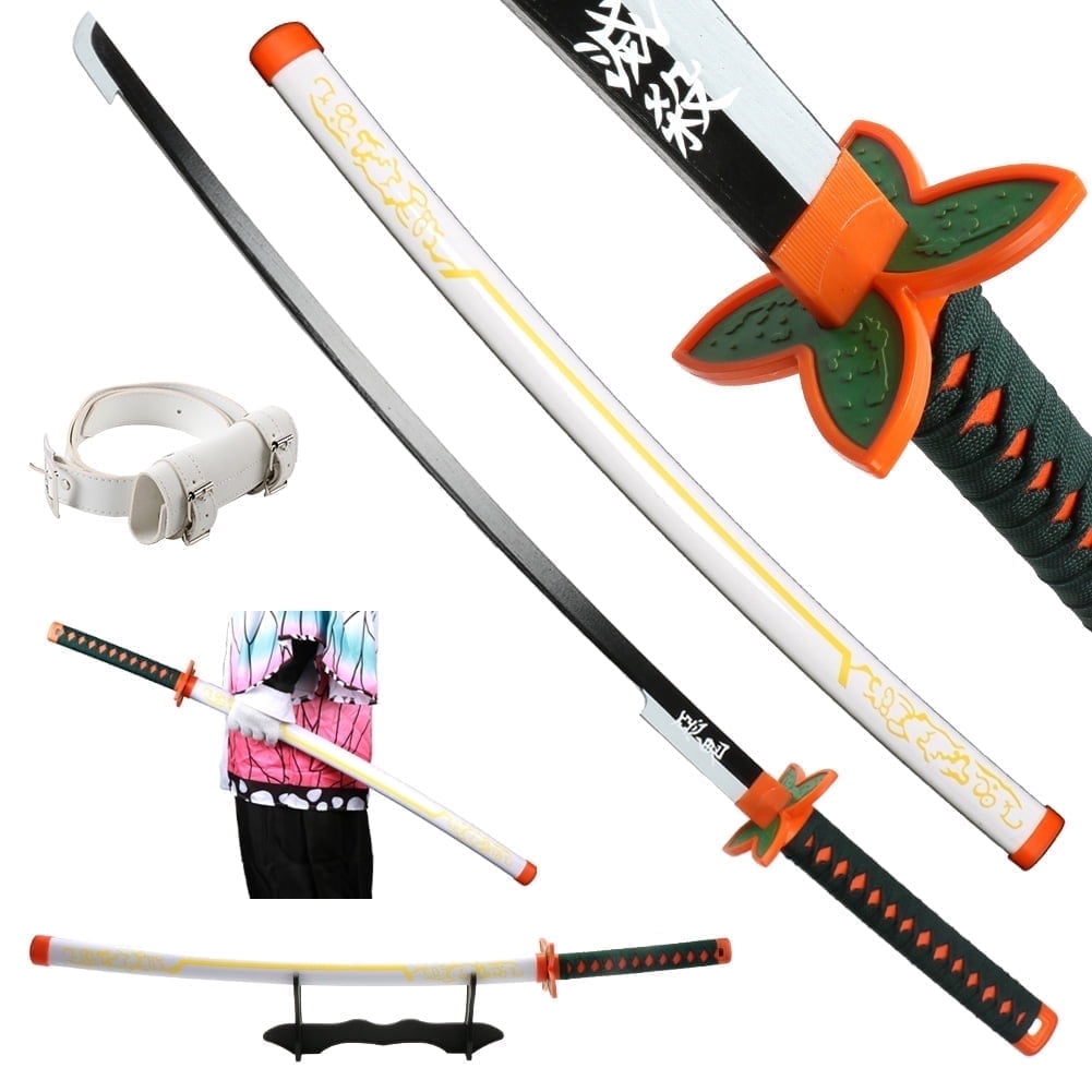 Elervino 41 inches Wooden Sword Kochou Shinobu with Belt and