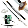 thumbnail image 1 of Elervino Bamboo Demon Slayer Sword with Belt Holder, 41 inches, Sabito Swords, 1 of 6