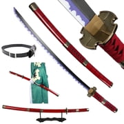 Elervino Bamboo Roronoa Zoro Sword with Belt Holder, 41 inches, Kitetsu Sword