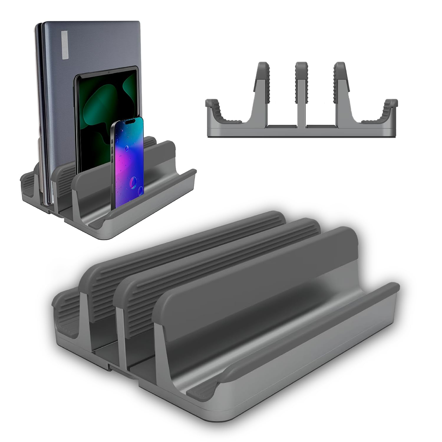 Elestoria 4 Device Vertical Laptop Stand - Adjustable Desktop Dock for ...