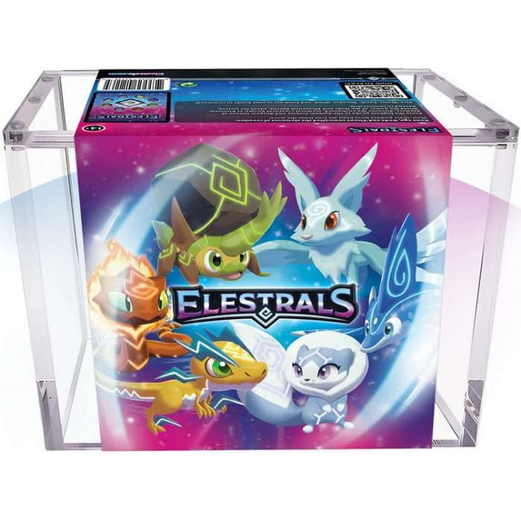 Elestrals TCG Acrylic Booster Box Display Acrylic Booster Box Display ...