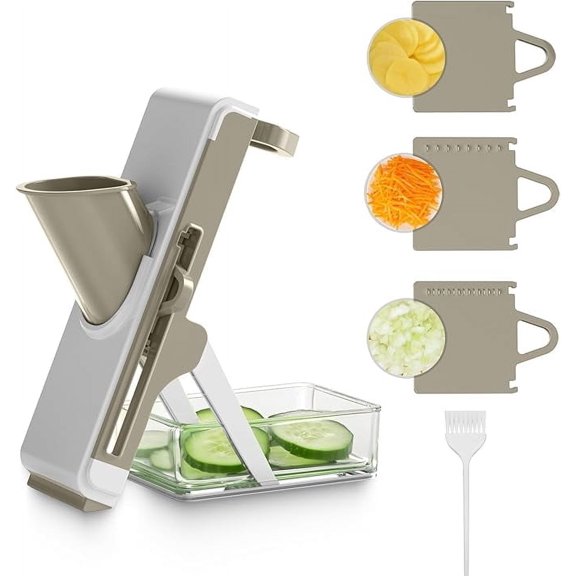 Orchidleaf Adjustable Mandoline Slicer, Gray,1 Count