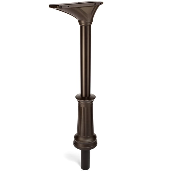 Elevado In Ground Decorative Post Rubbed Bronze