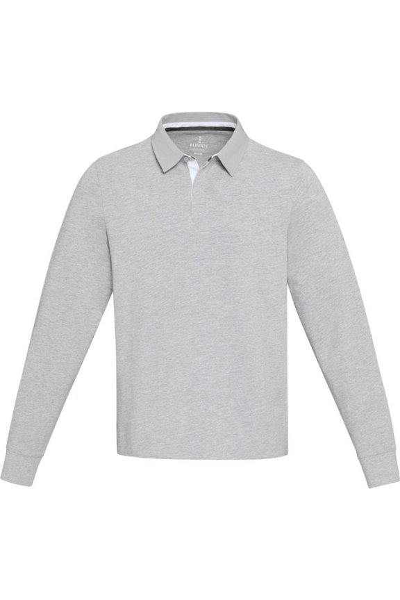 Adult Clyde Natural Cotton Rugby Polo Sweatshirt