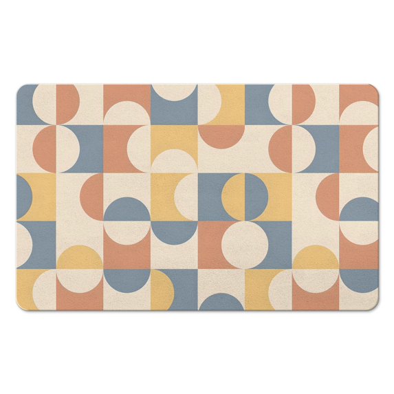 Elevate your Decor with our Boho Small Rug - Soft, Non-Slip, Ultra-Thin, Washable - Perfect for Kitchen, Entryway, Bedroom, Bathroom, Office - Geometric Bohemia Pattern, 20x32 inch