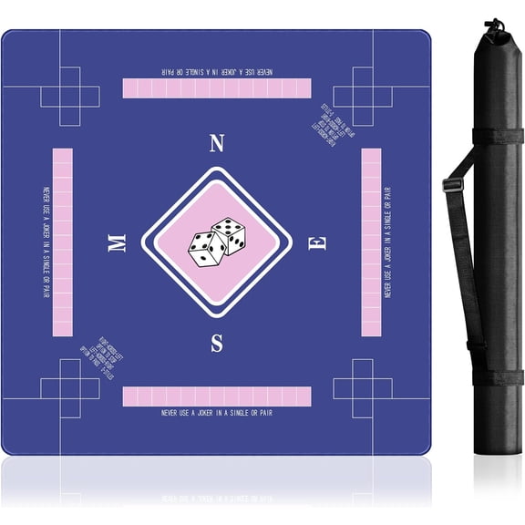 Elevate Game Night - 31.5" Mahjong Mat, Non-Slip, Noise-Damping, for Home & Parties