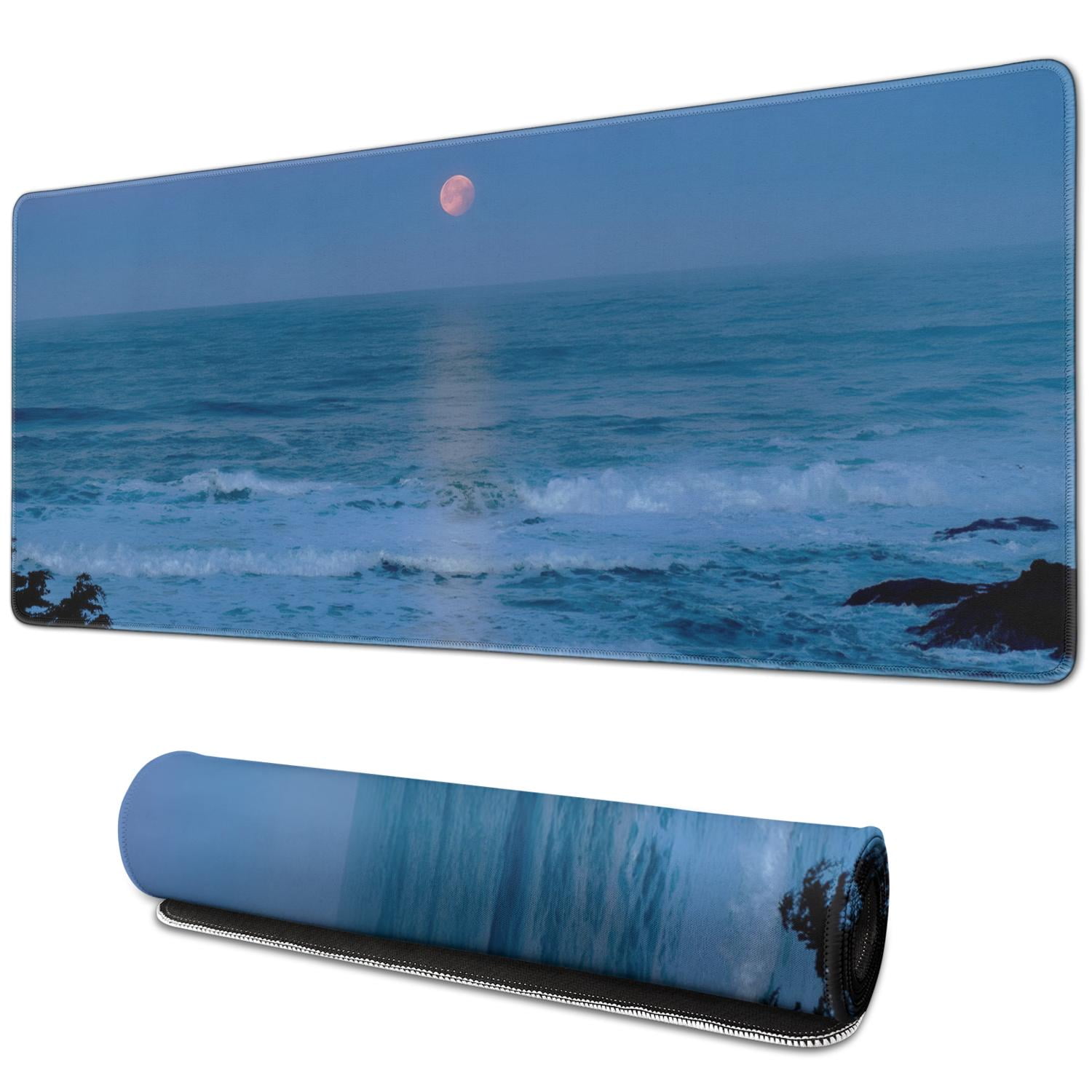 Elevate Gaming Performance with Moonlit Sea XXL Mouse Pad: Non-Slip ...