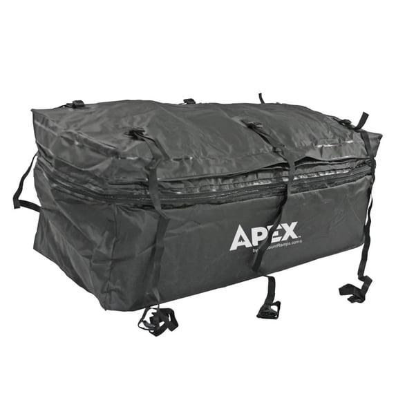 Elevate Outdoor Cargo Carrier Bag, Waterproof Storage for Hitch and Roof Rack, Black