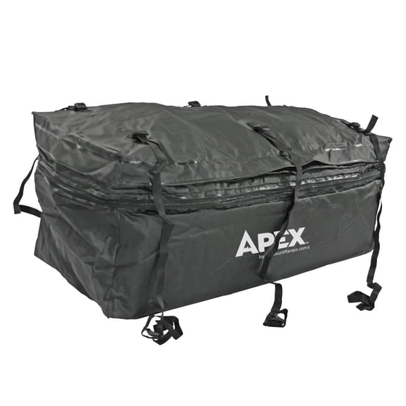 Elevate Outdoor Cargo Carrier Bag, Waterproof Storage for Hitch and Roof Rack, Black