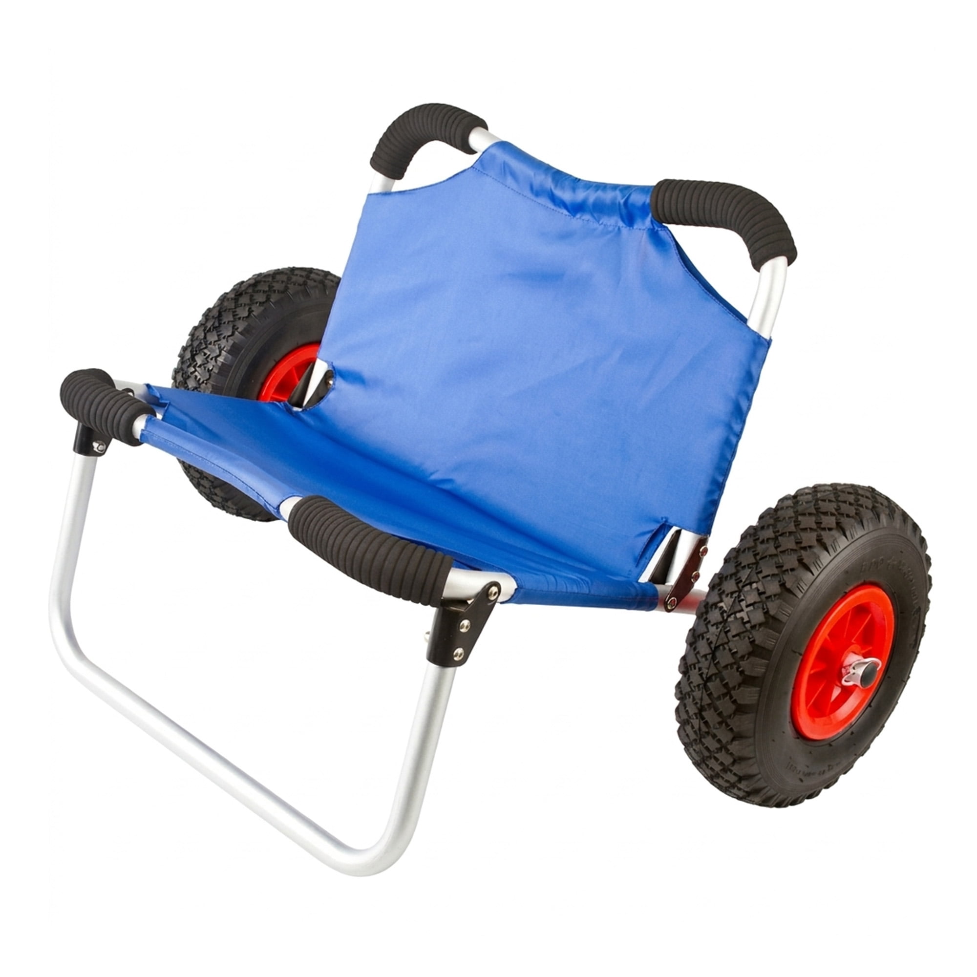 Elevate Outdoors Kayak & Canoe Dolly Cart with Seat, Portable Chair, 220 lb Capacity, Blue