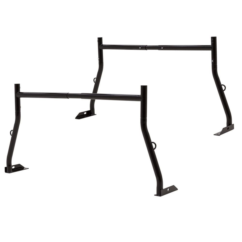 Adjustable Black Powder-Coat Steel Utility Rack for Trucks
