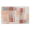 thumbnail image 1 of Elevate Your Space with 20x32 inch Bathroom Rug from Rockwood Collection: Slate-Colored, Modern Geometric Patchwork Design - Ideal for Bathroom, Bedroom, Office, Living Room, Entryway, Hardwood Floors, 1 of 5