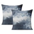 thumbnail image 1 of Elevate Your Space: Blue and Grey Abstract Art Pillow Covers, Gallery Modern Decorative 16x16 Inch Set of 2 - Enhances Bedroom, Sofa and Living Room Decor, 1 of 7