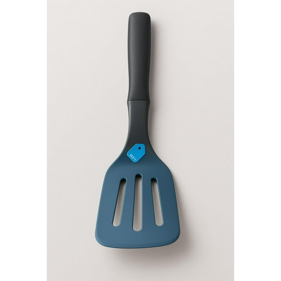 Elevate Stainless Steel Silicone Slotted Turner with Integrated Tool Rest, One Size, Heavy Duty Kitchen Spatula Utensil Over 1 LB for Cooking and Baking 7010570SS