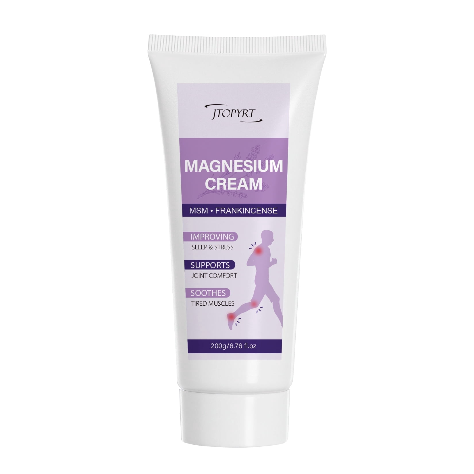 Jtopyrt Magnesium Cream for Sleep and Deep Relaxation with Almond Oil, Lavender Vitamin E for All Skin Type
