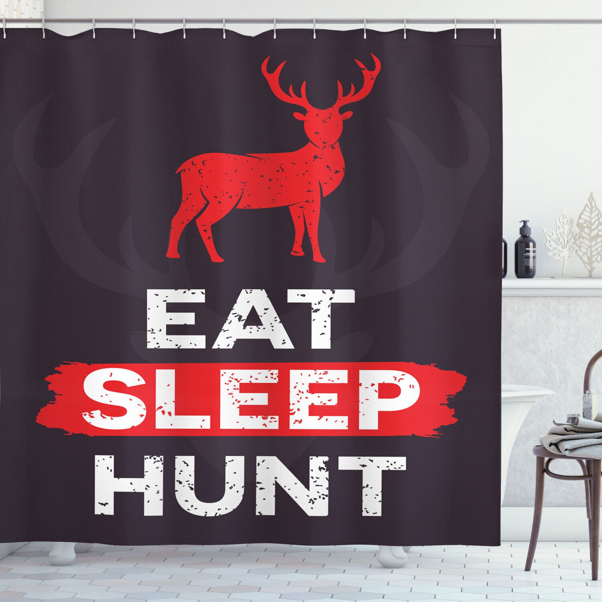 Elevate Your Bathroom Decor with a Rustic Hunting Shower Curtain