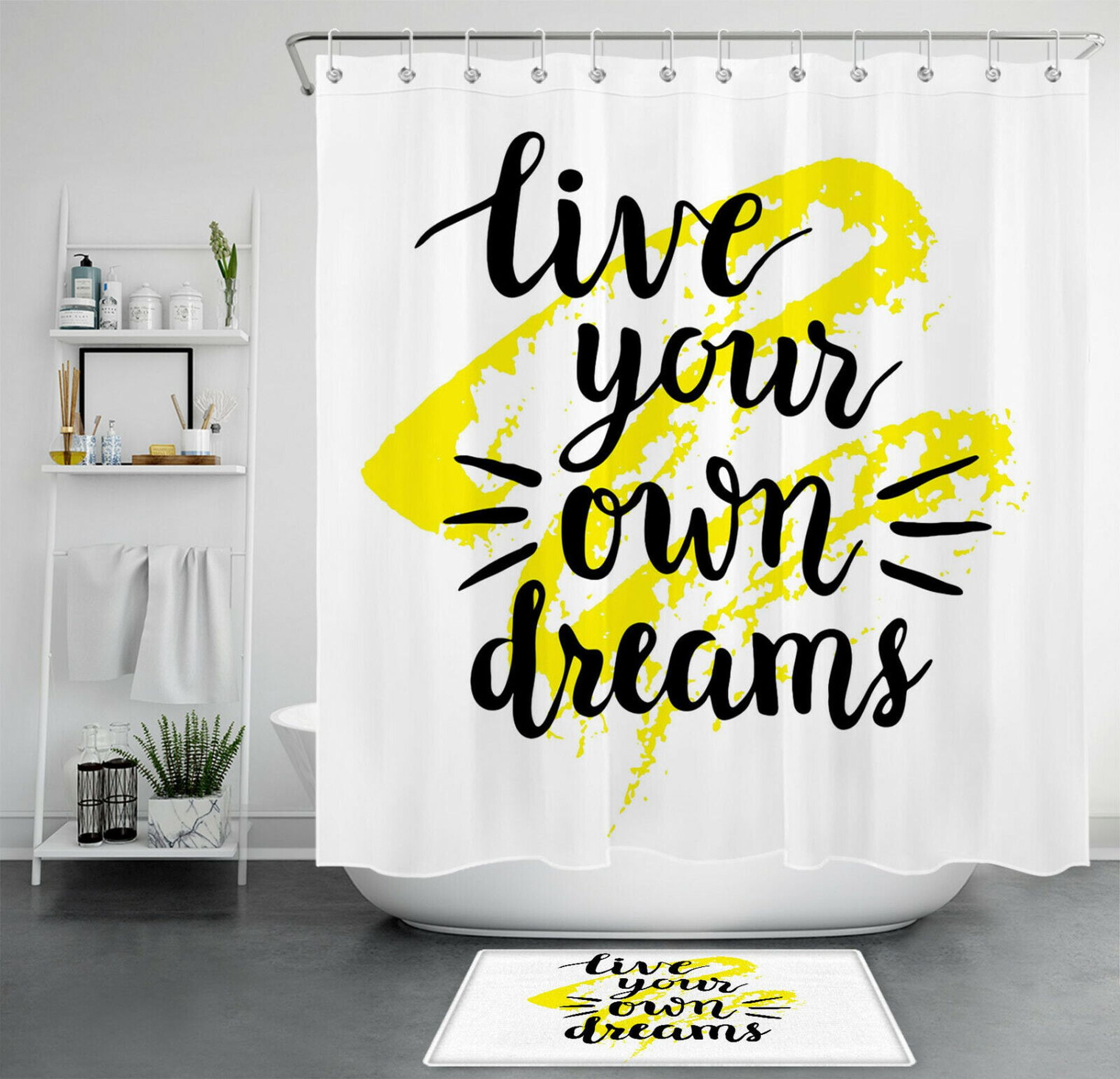 Elevate Your Bathroom Retreat with Our Tranquil Shower Curtain Set