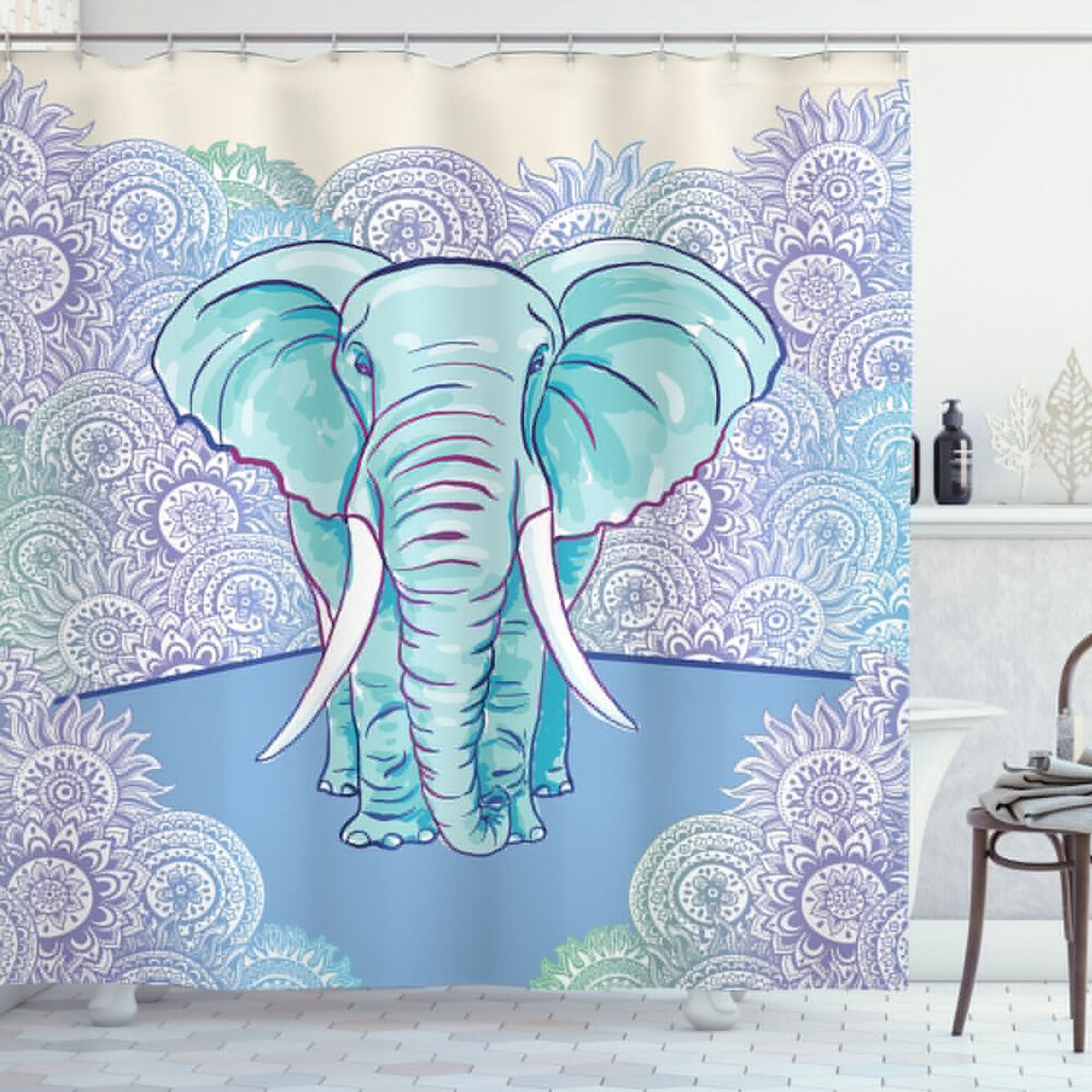 Elevate Your Daily Routine with a Stunning Elephant Print Shower