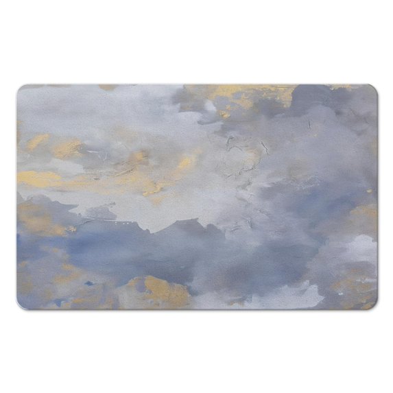 Elevate Your Decor with Our Modern Abstract Gray Area Rug, 20x32 inch: Soft, Washable, Non-Slip - Ideal Indoor Throw Carpet for Bathroom, Bedroom, Living Room, Dining Room or Nursery