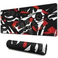 thumbnail image 1 of Elevate Your Gaming with the Black Red Large Mouse Pad (31.5x11.8 inch) - Non-Slip Base, Stitched Edges for Home Office & Gaming Work, 1 of 7