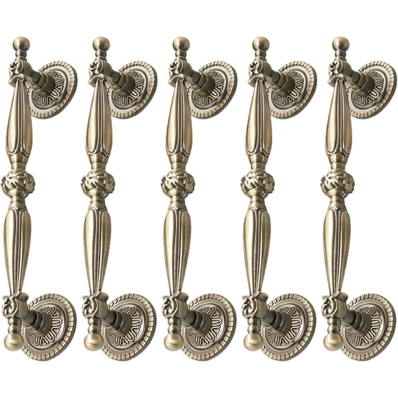 Yardley London Bronze Zinc Alloy Antique Copper Cabinet Pulls with 5 Drawer Pulls