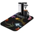 thumbnail image 1 of Elevate Your Kitchen Decor with Our 19.5x12in Mushroom & Snails Coffee Drying Mat Absorbent Diatom Mud Kitchen Pads Counter, 1 of 7
