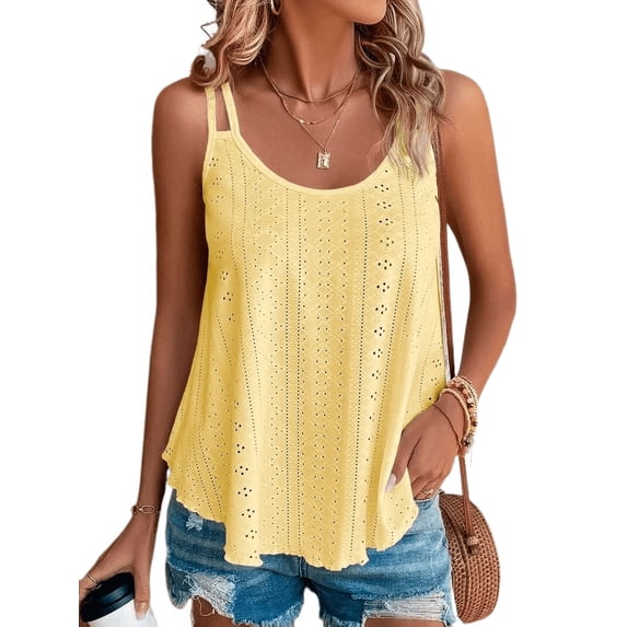 Elevate Your Style with the Two-Shoulder Camisole Tank Top - A Stylish Addition to Your Wardrobe