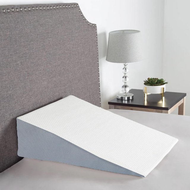 , Elevated Bed Wedge Pillow for Back Support, Acid Reflux, Leg, Neck