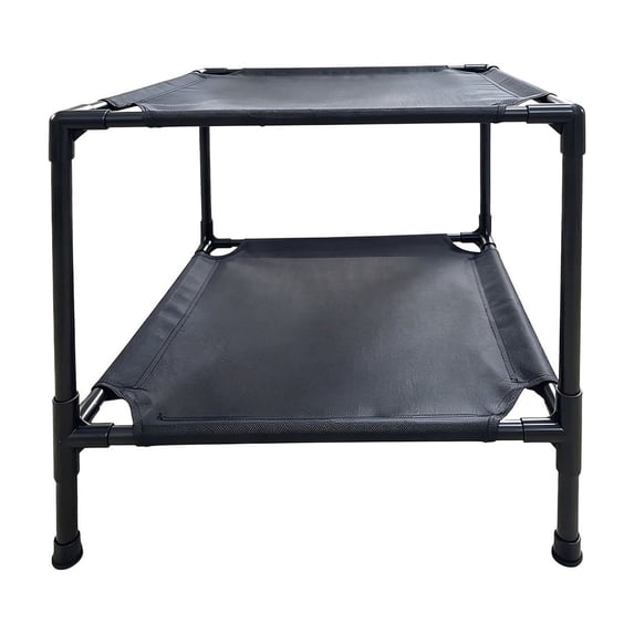 Elevated Cat Bed,Removable Washable Fabric Cover,Double-layer Metal Frame Raised Side Bed for Cats,Indoor Rest,Home Warm Lounge,Supports Pets Up to 20 Lbs