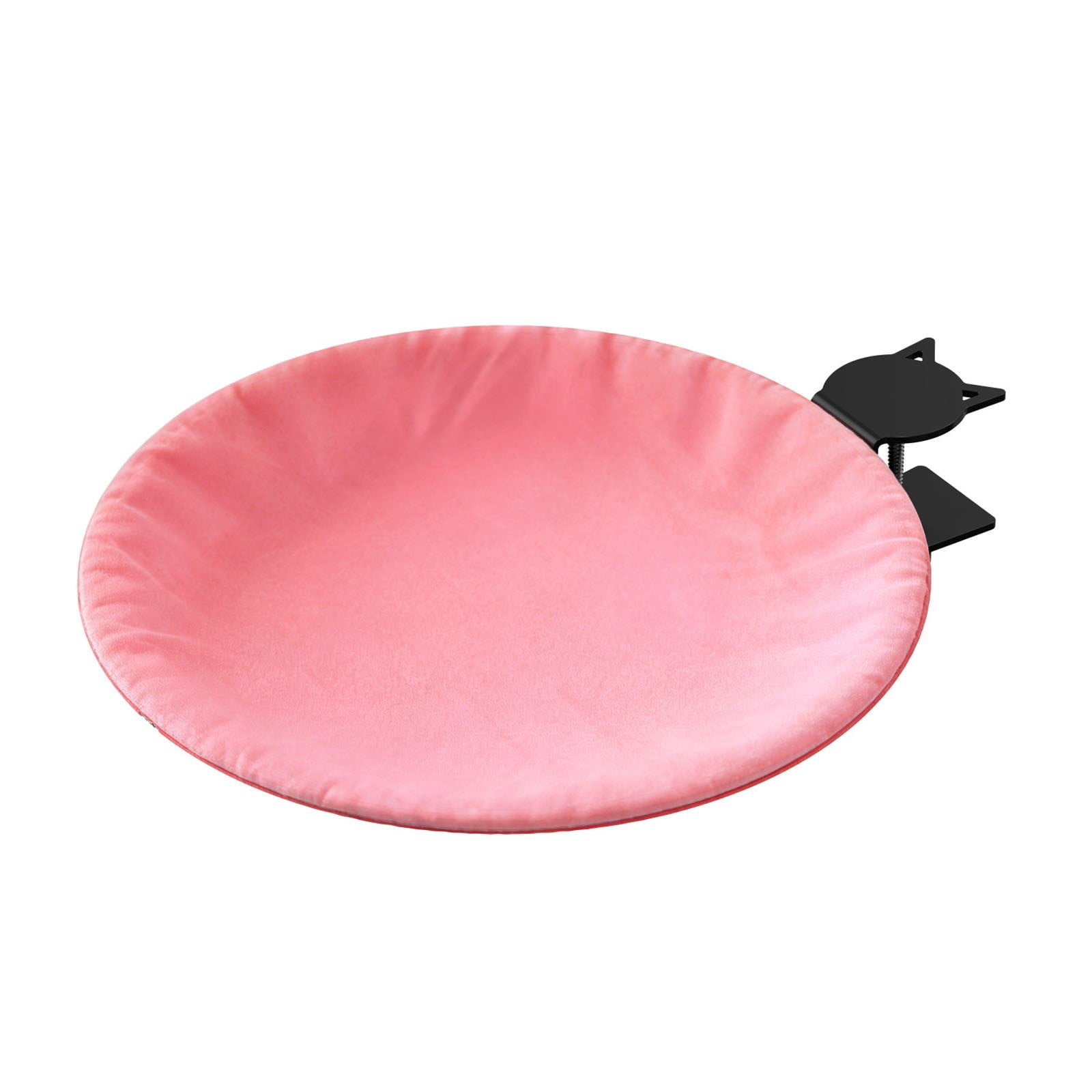 Elevated Cat Bed for Desk Soft Warm Plush Mat Sturdy Metal Base Cozy Window Perch Space Saving Bed for Indoor Cats