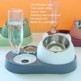 thumbnail image 1 of Elevated Cat Bowl, 304 Stainless Steel, 200ml, Promotes  Eating  Digestion, 1 of 6