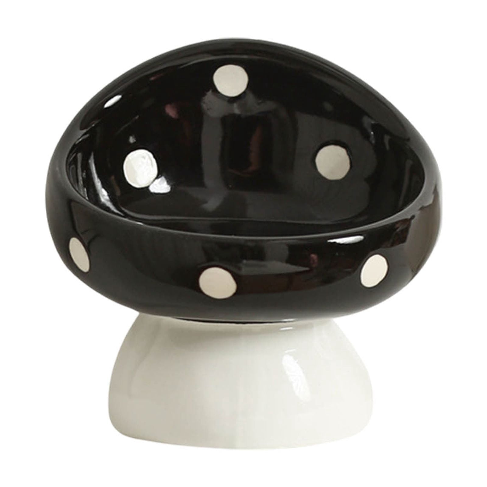 Elevated Cat Bowl - Whisker Fatigue Ceramic Cat Bowl for Food and Water Cute Design Ideal for Pet Feeding Stations