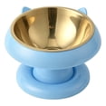 thumbnail image 1 of Elevated Cat Bowls, Anti-Tip Stainless Steel Feeding Plate, Neck Protection Wide Opening for Indoor Outdoor Daily Use, 1 of 5