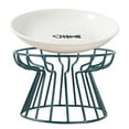 Elevated Cat Bowls, Extra Wide Raised Stainless Steel Cat Food Bowls