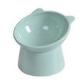 thumbnail image 1 of Elevated Cat Bowls Small Dog 45° Tilted Raised Food Feeding Dish Plastic Stand, 1 of 15