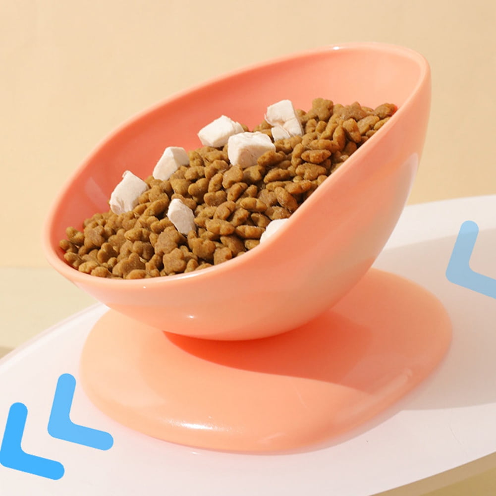Elevated Cat Bowls, Wide Raised Cat Bowls for Food and Water, Shallow