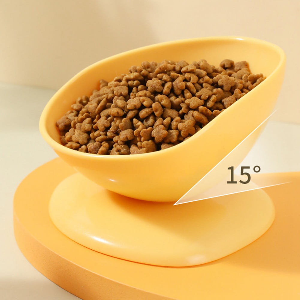 Elevated Cat Bowls, Wide Raised Cat Bowls for Food and Water, Shallow